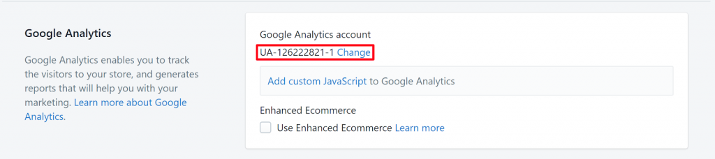Checking your google analytics set up on Shopify