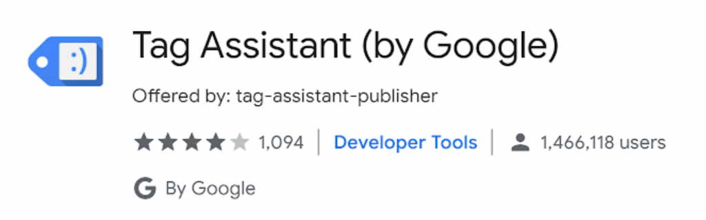 google tag Assistant