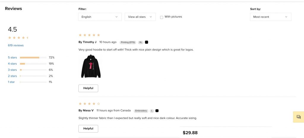POD hoodie review