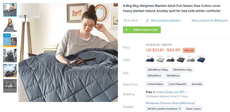 Father day product ideas - weighted blankets