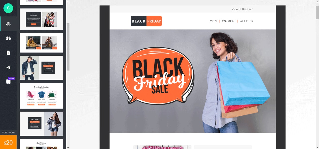 Penny-black Landing Page templates