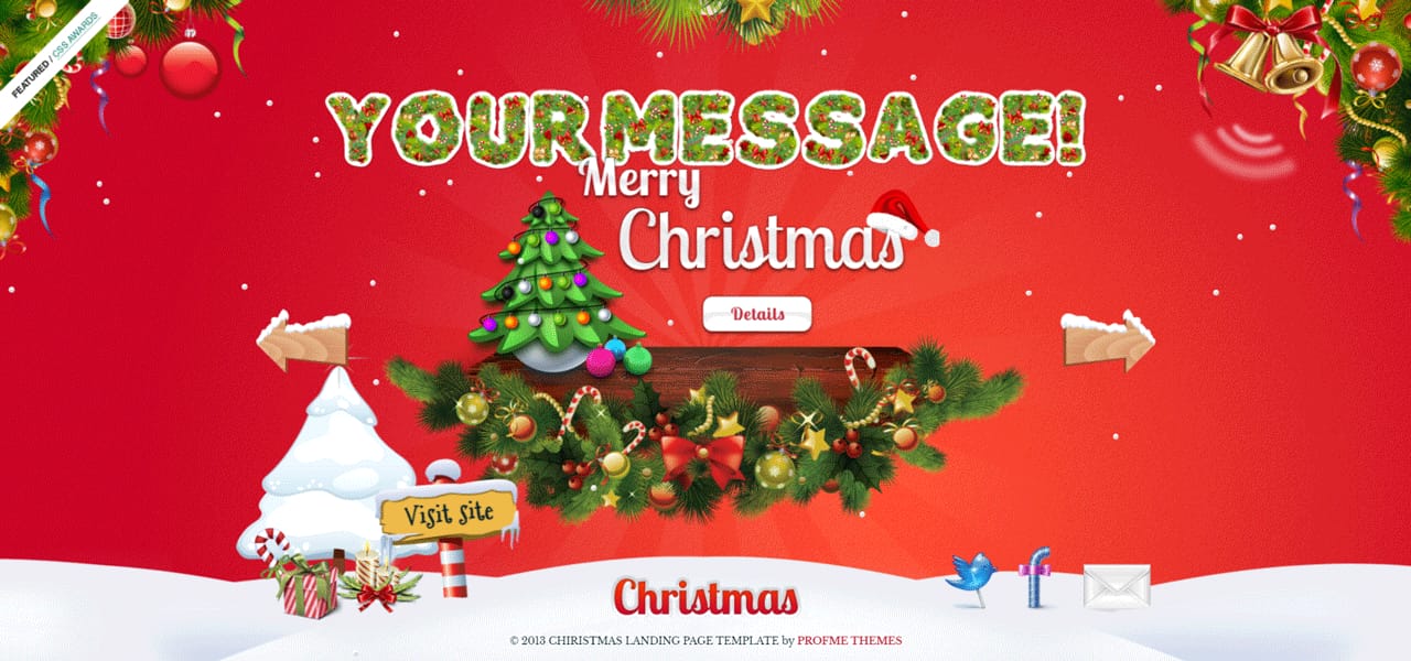 Profme Christmas Landing Page