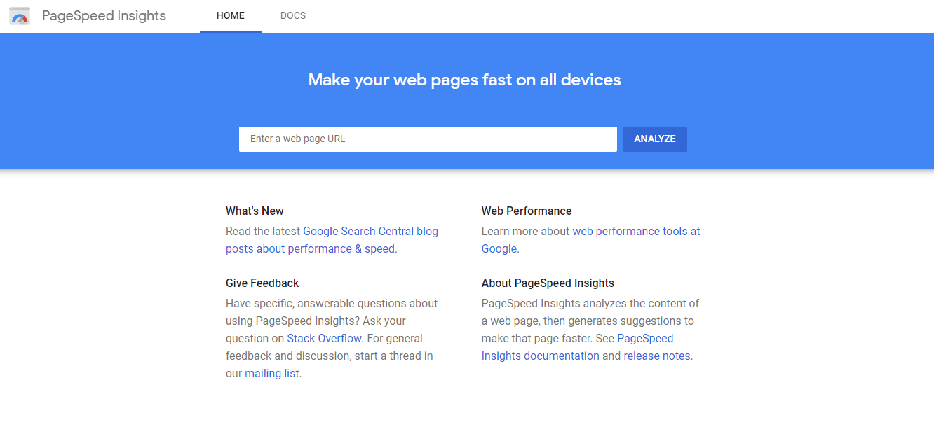 Google PageSpeed Insight