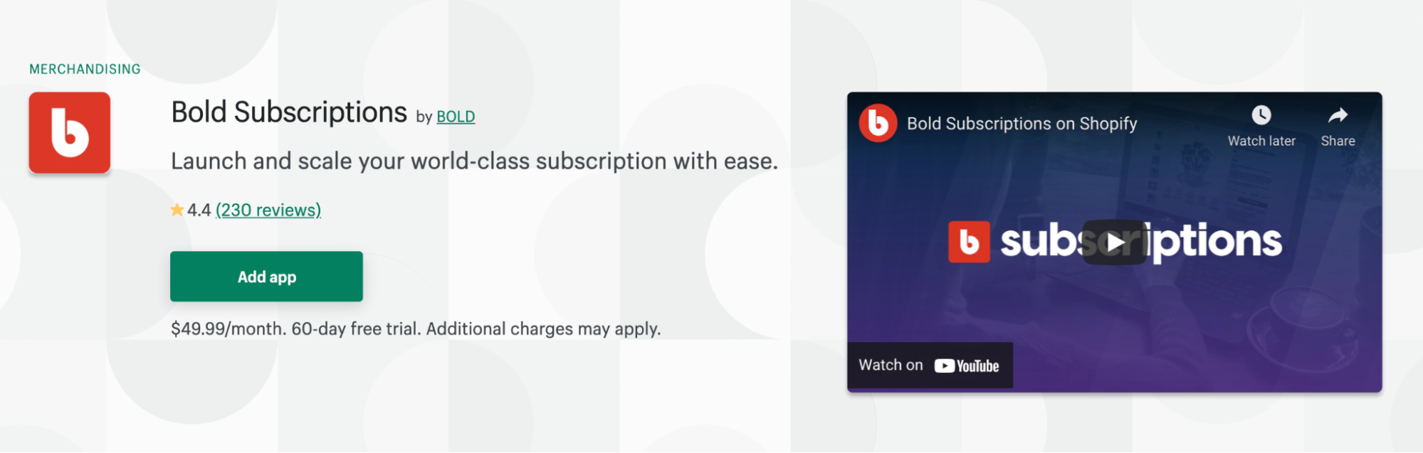 Bold subscriptions 
