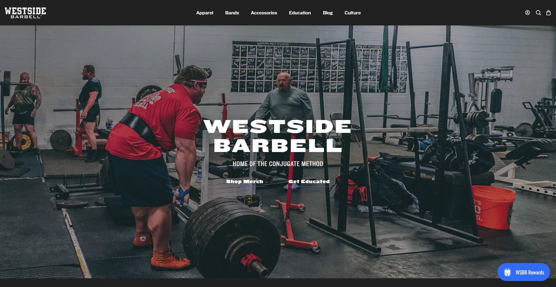 Dark theme for fitness website design